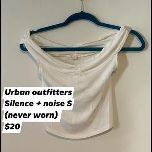 Silence + noise urban outfitters off the shoulder